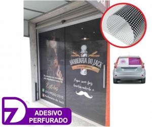 Adesivo Perfurado - Personalizado Adesivo Vinil  4x0   
