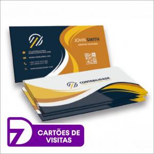 Cartão De Visita Couchê 250g - Personalizado Couchê 250g 88x48mm Sua Arte Personalizada Laminação Brilho Corte reto 