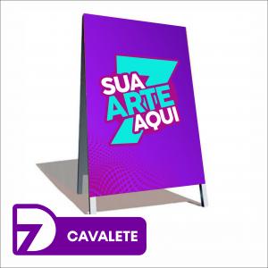 Cavalete - Personalizado Metalon + Lona 440g 70x100 4x4   