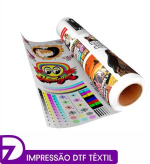 Impressão DTF Têxtil - Metro Linear (28x100cm) - Produto Personalizado DTF Personalizado 4x0   