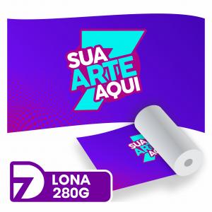 Lona Impressa 280g - Personalizado Lona 280g  4x0  Sem acabamento 