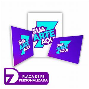 Placa de PS Adesivada - Personalizado Ps 2mm - Adesivo Vinilico Personalizado 4x0 - Sua Arte Personalizada Vinílico  