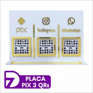 Placa Pix - Personalizado Acrilico 3mm Personalizado 4x0 - Sua Arte Personalizada   