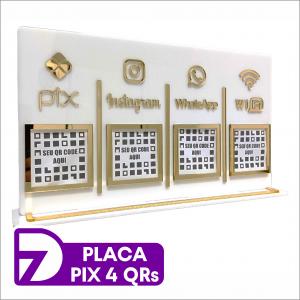 Placa Pix - Personalizado Acrilico 3mm Personalizado 4x0 - Sua Arte Personalizada  laser 